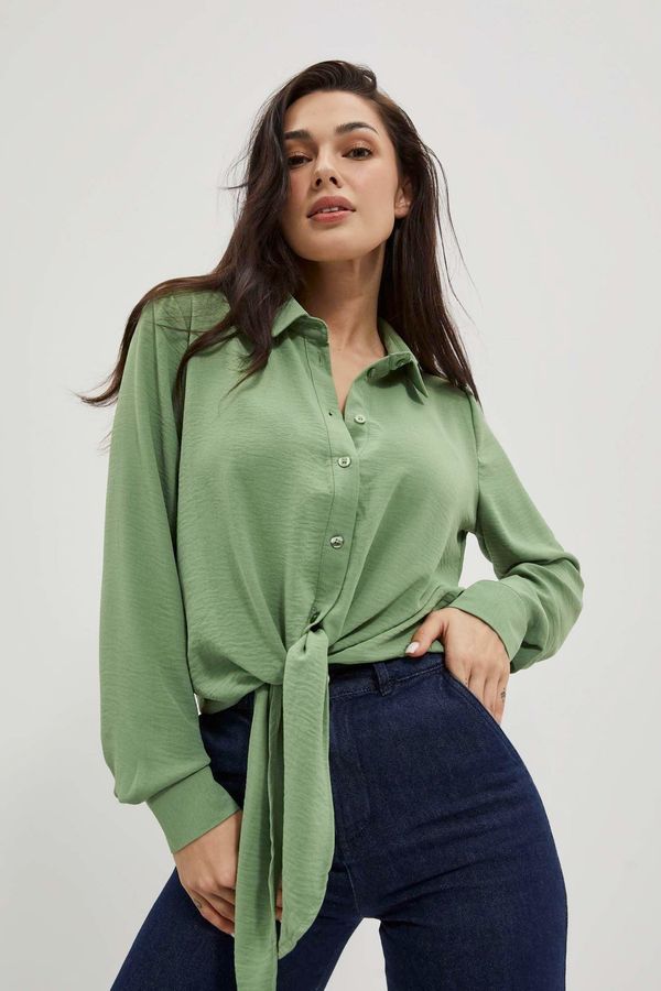 Moodo LADIES SHIRT L-KO-4011 OLIVE-GREEN