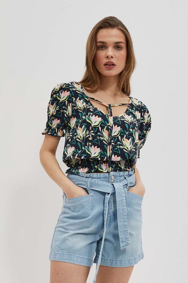 Moodo LADIES SHIRT L-KO-4046 NAVY