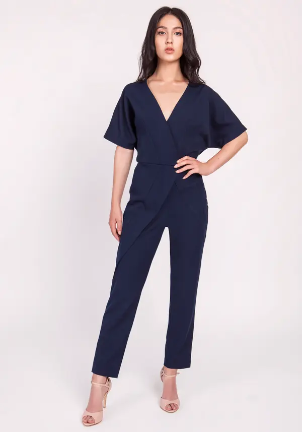 Lanti Lanti Woman's Jumpsuit Kb115 Navy Blue