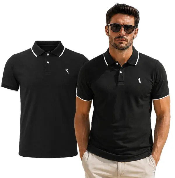 Lion Lav - Muške polo majice - Crne