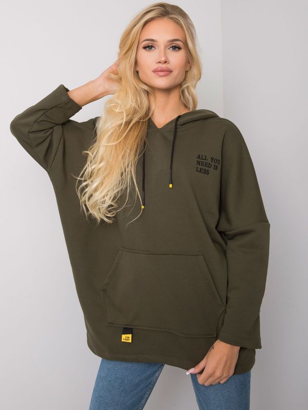 Fashionhunters Laylla Khaki Hoodie