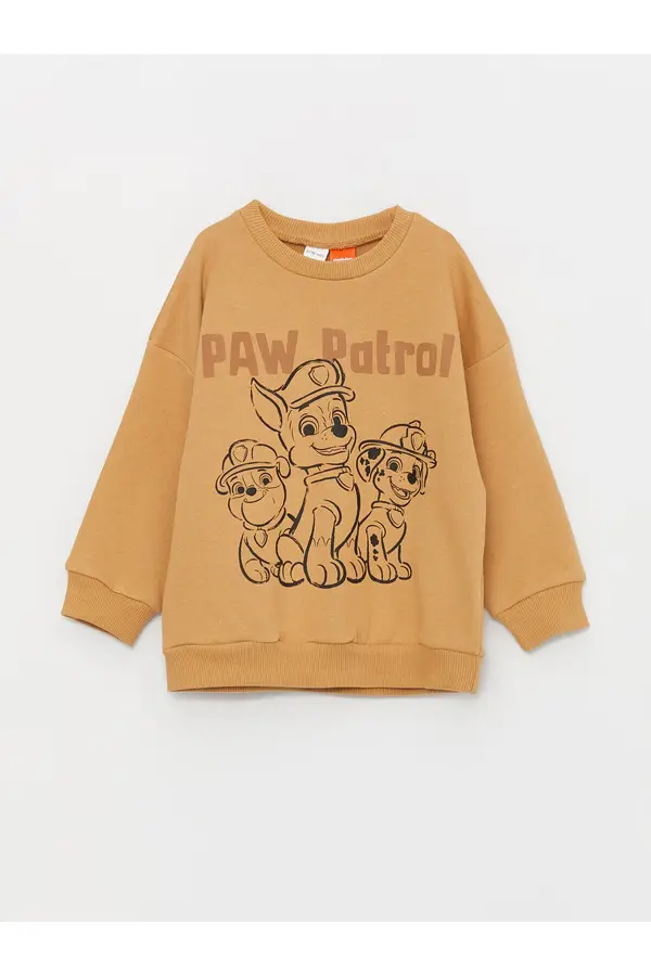 LC Waikiki LC Waikiki Crew Neck Long Sleeve Paw Patrol Printed Baby Boy Sweatshirt