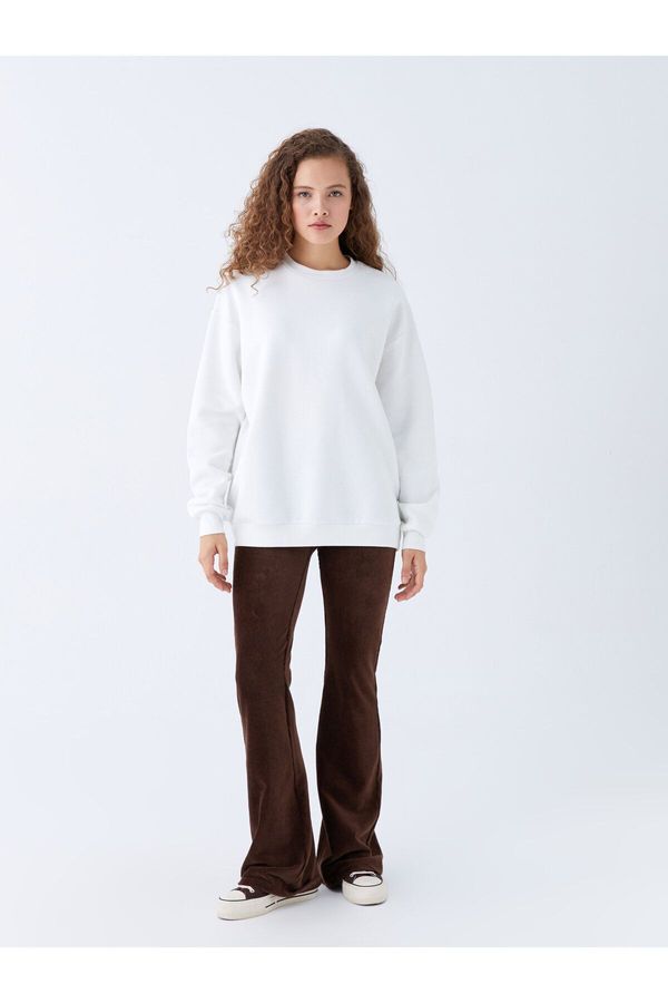 LC Waikiki LC Waikiki elastični struk ravna baklja Baršunaste ženske tajice