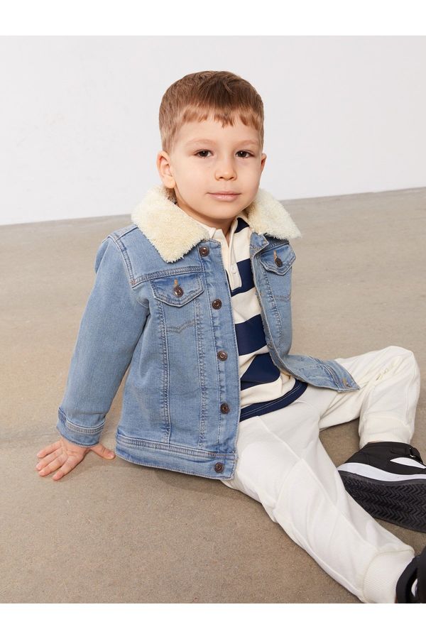 LC Waikiki LC Waikiki Shirt Collar Jean Jacket for Baby Boy