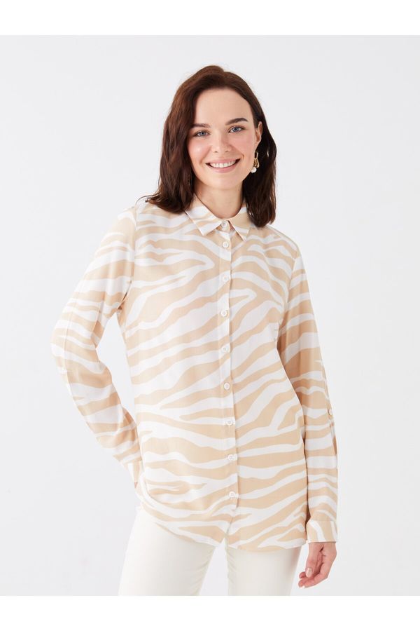 LC Waikiki LC Waikiki Women's Patterned Long Sleeve Shirt