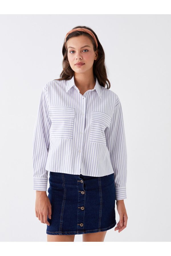 LC Waikiki LC Waikiki Women's Striped Long Sleeve Oversize Shirt