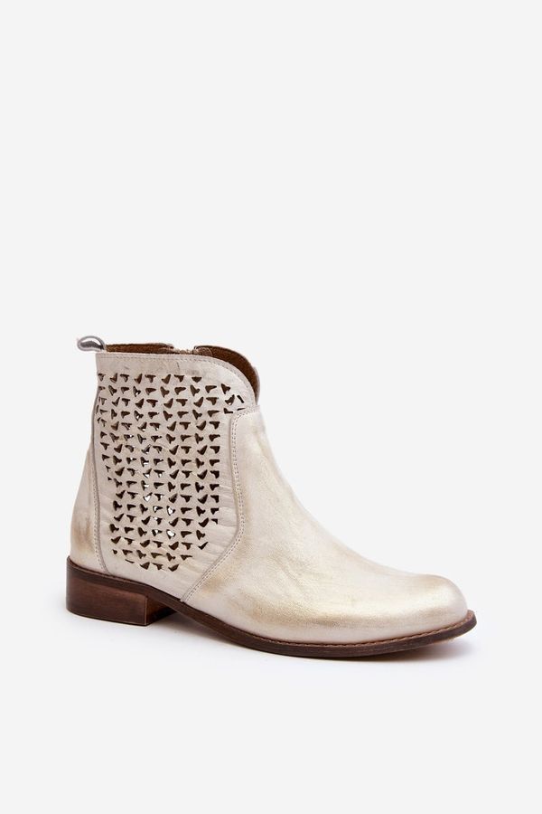 Zazoo Leather Cut-out Boots Zazoo