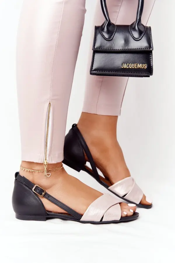Maciejka Leather Metallic Sandals Maciejka