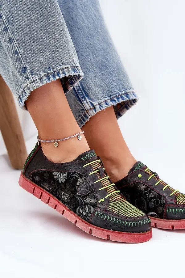 Maciejka Leather Women's Shoes Patterned Maciejka