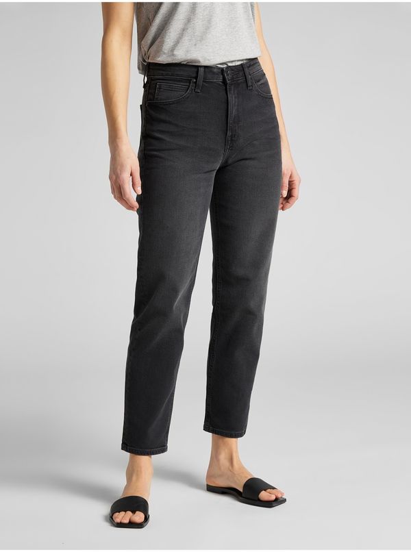 Lee Lee Carol Black Women's Cropped Straight Fit Jeans - Women