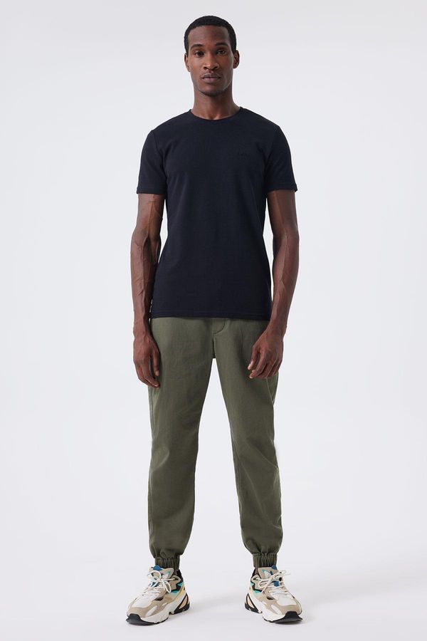 Lee Cooper Lee Cooper Twingos 6 Men's Pique O Neck T-Shirt Black