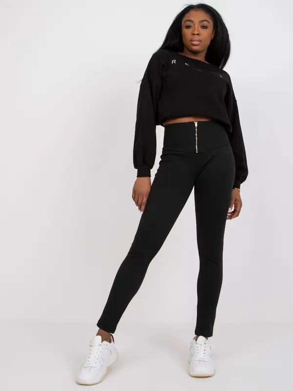 RUE PARIS Leggings-CA-LG-6247.19P-black