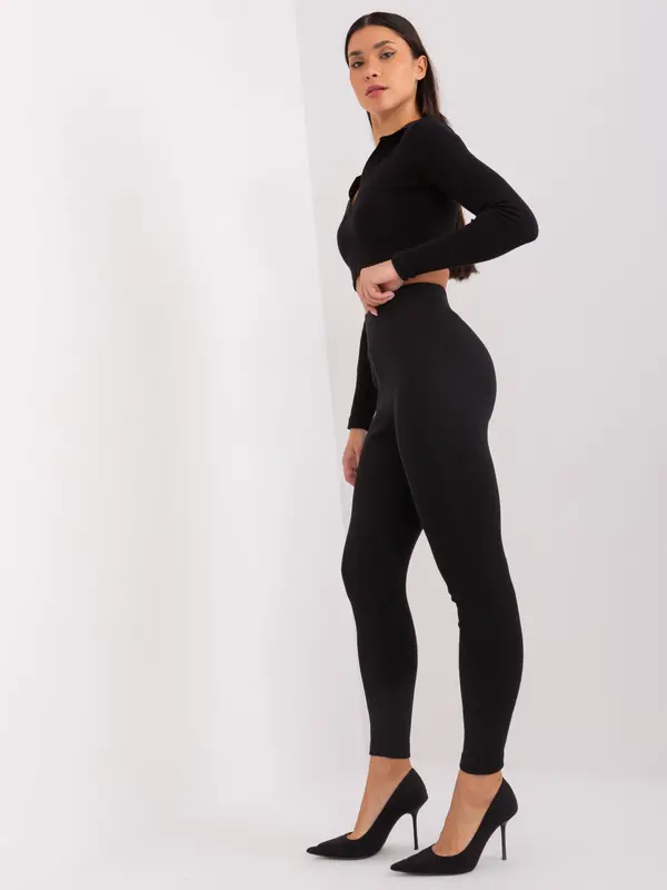 RUE PARIS Leggings-LO-LG-LK-535.10-black