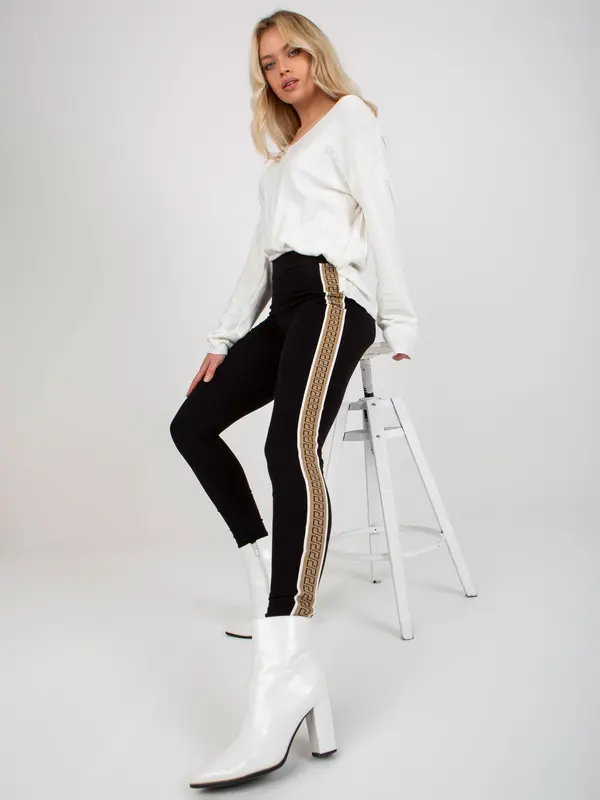 BOUQUET Leggings-VI-LG-5020.17X-black-beige