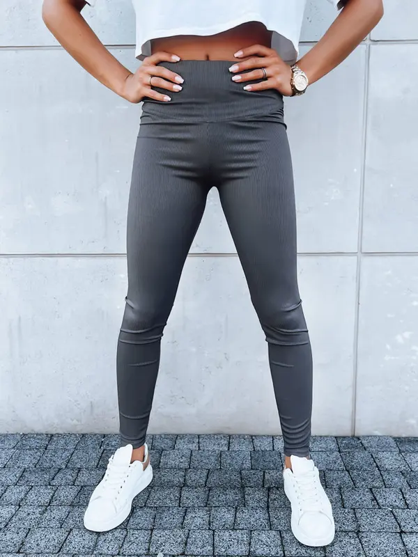 DStreet Legginsy damskie LOOK ME szare Dstreet