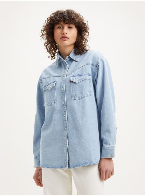Levi's® Levi's Light Blue Ladies Denim Shirt Levi's® Dorsey Western - Ladies