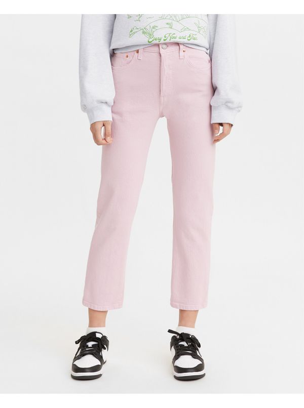 Levi's® Levi's Pink women's straight fit jeans Levi's® 501 Crop Dark Lilac - Women's