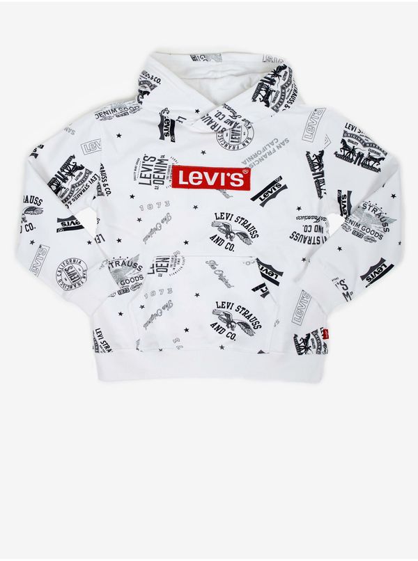 Levi's® Levi's White Kids Patterned Hoodie Levi's® - Boys