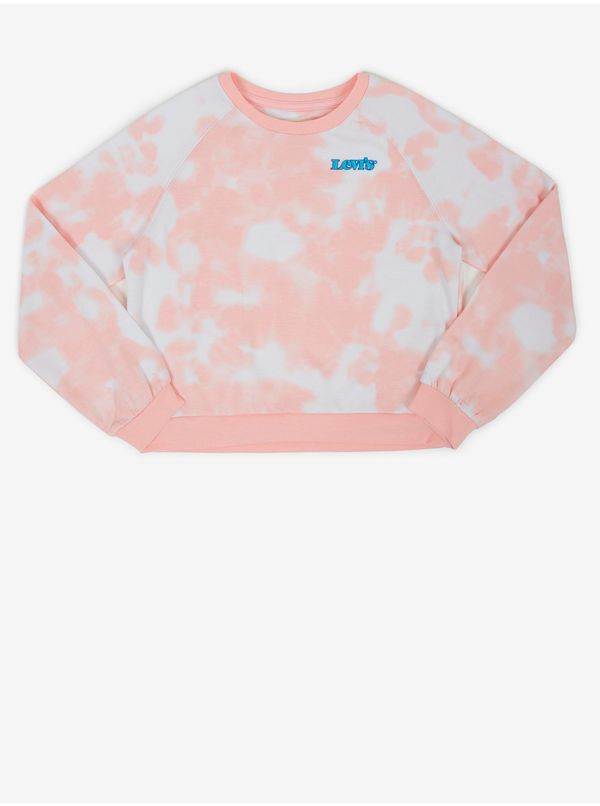 Levi's® Levi's White-Pink Girly Batik Sweatshirt Levi's® - Girls