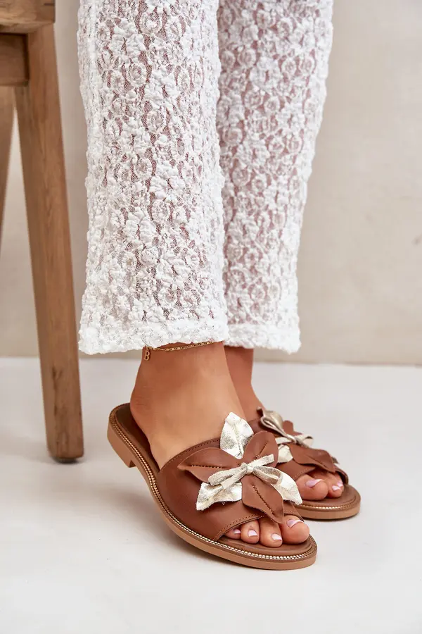 Boto Lewski Shoes Slides With Decoration Natural Leather Zazoo