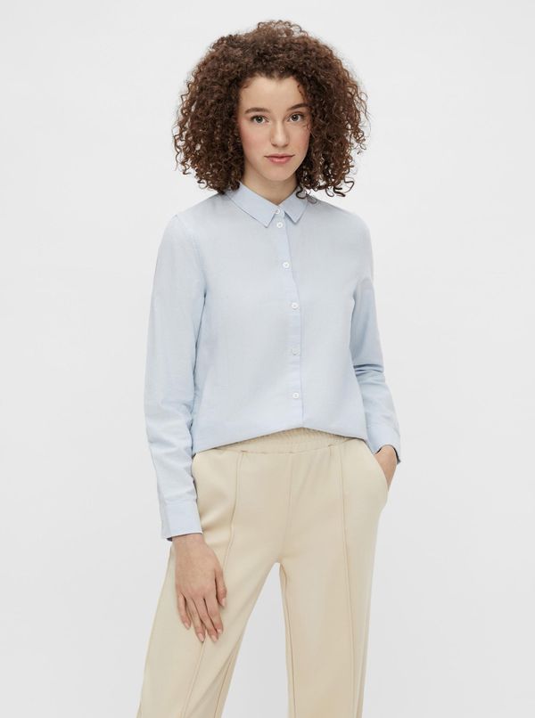 Pieces Light Blue Shirt Pieces Irena - Women