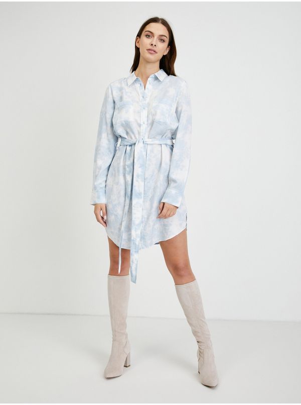 Guess Light blue tie-dye shirt dress Guess Shonda - Women
