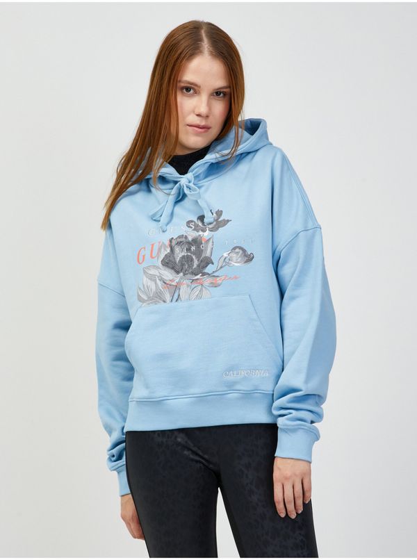 Guess Light Blue Women's Hoodie Guess - Women