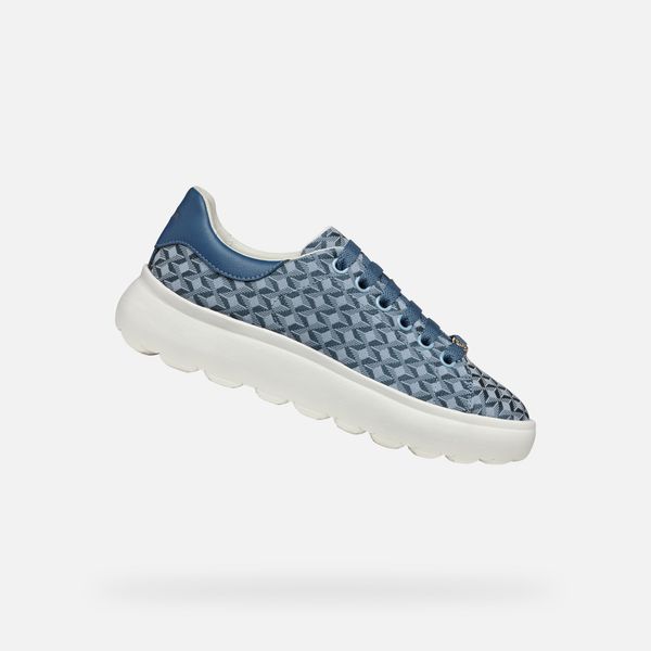 GEOX Light blue women's sneakers Geox Spherica EC4.1 - Women's