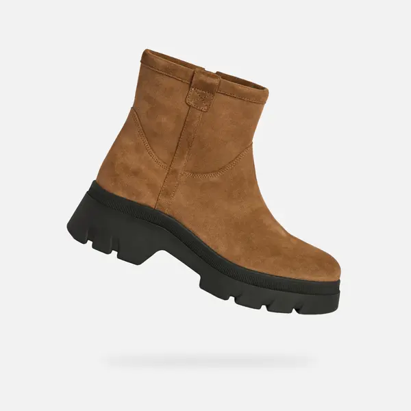 GEOX Light Brown Geox Pluette Women's Ankle Boots - Ladies