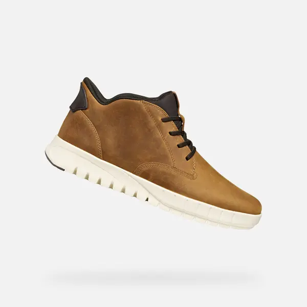 GEOX Light Brown Men's Ankle Boots Geox Flextride Plus - Mens