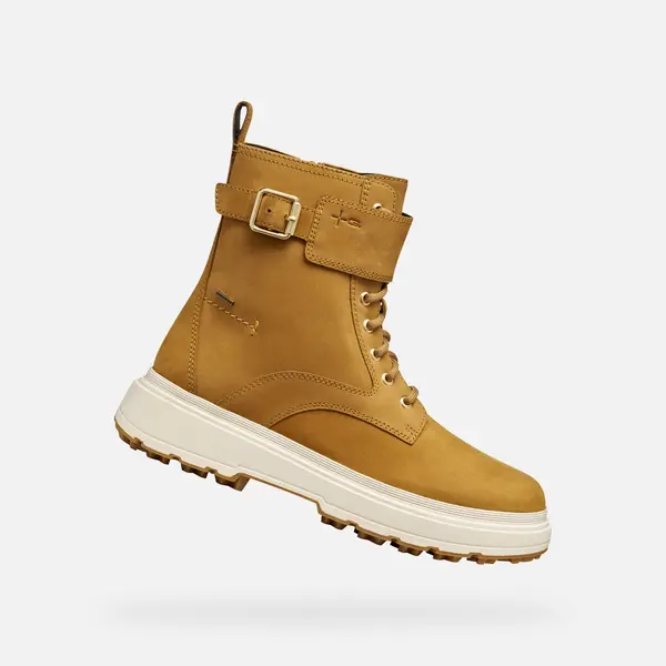 GEOX Light Brown Women's Ankle Boots Geox Lamidie + Grip ABX - Ladies