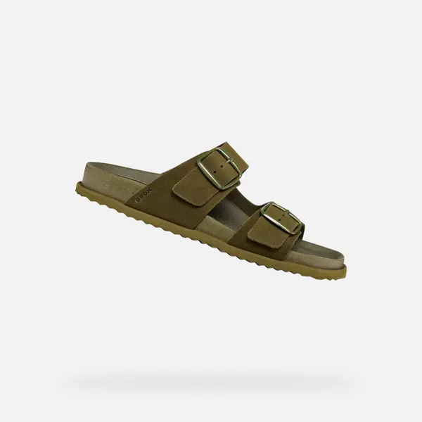 GEOX Light green women's slippers Geox Sandybett - Women's