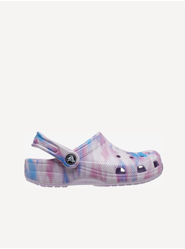 Crocs Light purple girl's patterned slippers Crocs Classic - Girls