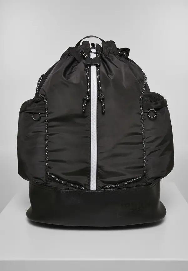 Urban Classics Lightweight hiking backpack black/white