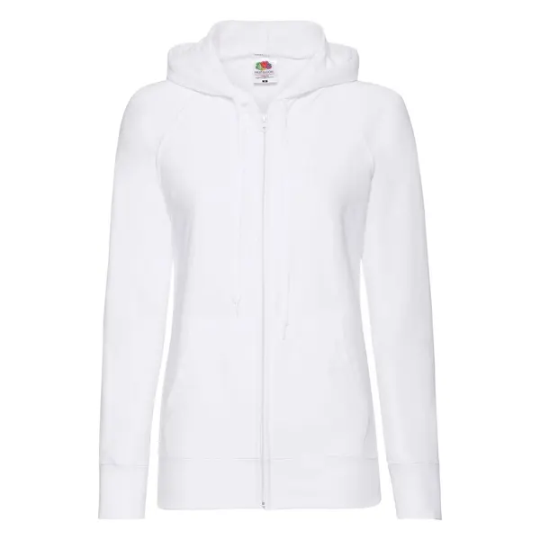 Fruit of the Loom Lightweight Women's Hoodie Lightweight Zip Thru Hooded Sweat 621440 80/20 240g