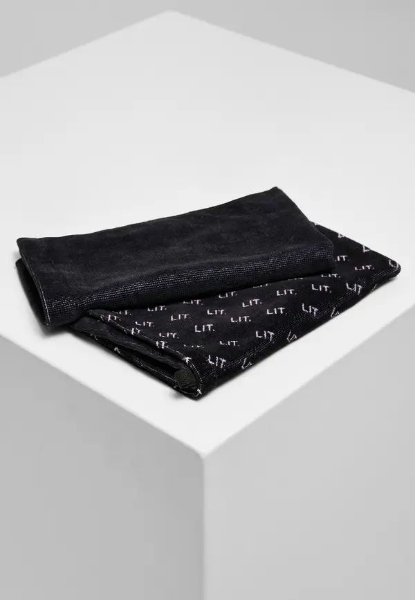 Mister Tee LIT Mini Towel 2-Pack Black