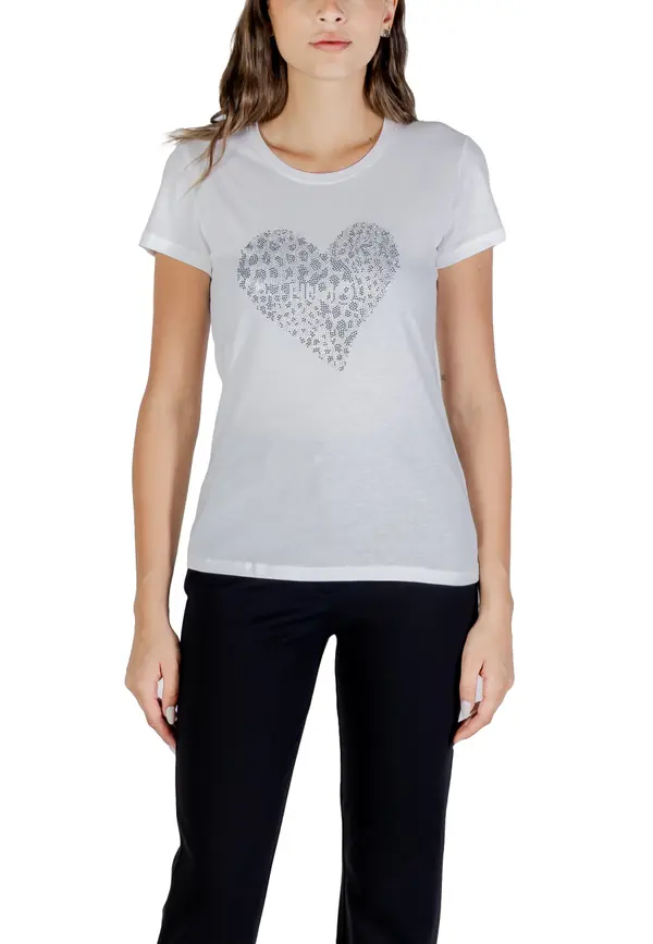 Liu Jo Liu Jo bijela majica s printom srca