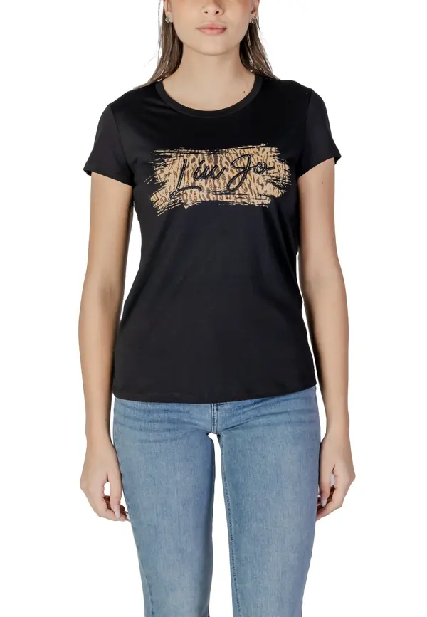 Liu Jo Liu Jo crna majica s printom