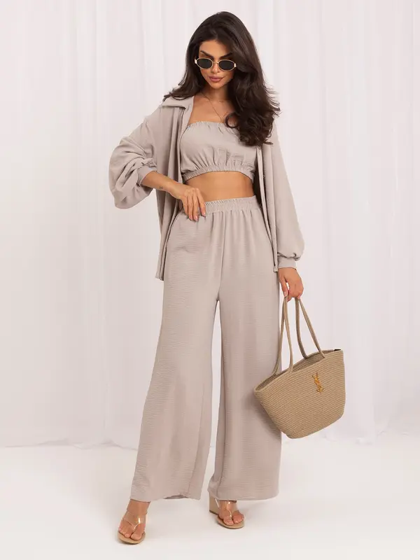 Italy Moda Ljetni set s bandeau topom, tamno bež