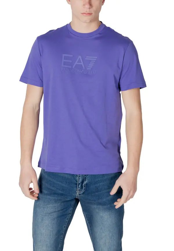 EA7 Ljubičasta muška majica kratkih rukava EA7