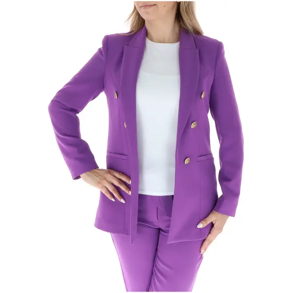 Sol Wears Women Ljubičasta ženska jakna s gumbima