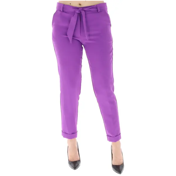 Sol Wears Women Ljubičaste hlače s remenom