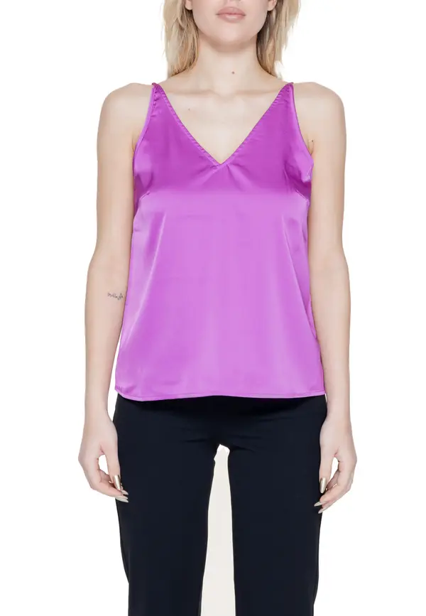 Vila Clothes Ljubičasti top na naramenice Vila Clothes