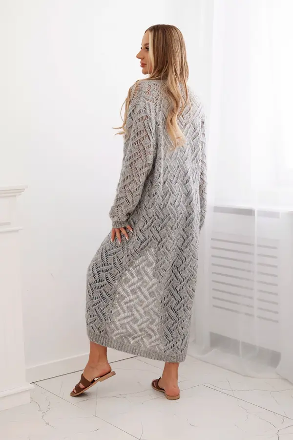 Kesi Long cardigan Super KID Mohair gray