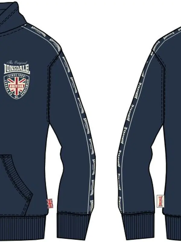 Lonsdale Lonsdale muška majica s kapuljačom na patentni zatvarač