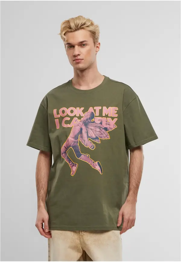 Mister Tee Look Oversize Tee olive