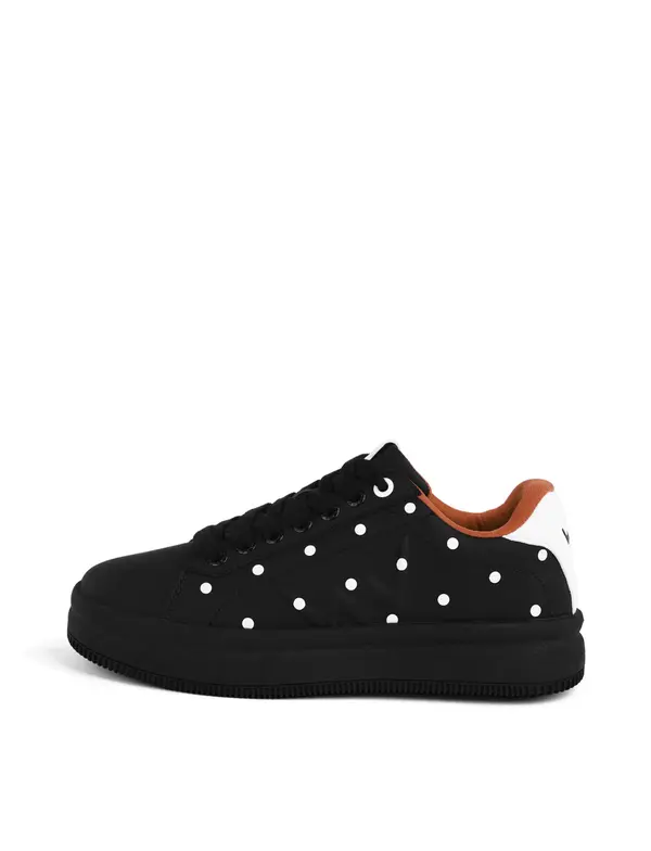 VUCH Lucky Dots crne - ženske tenisice s točkicama