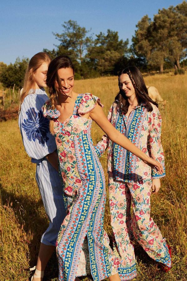 DEFACTO Lug Von Siga x DeFacto Patterned Poplin Long Sleeve Shirt