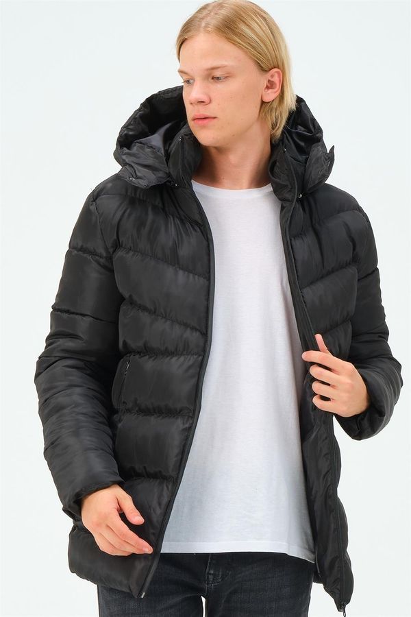 dewberry M8659 ROSA MUŠKI KAPUT-CRNI