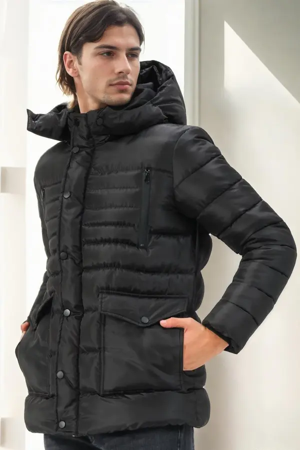 dewberry M9657 DEWBERRY MEN'S JACKET-BLACK